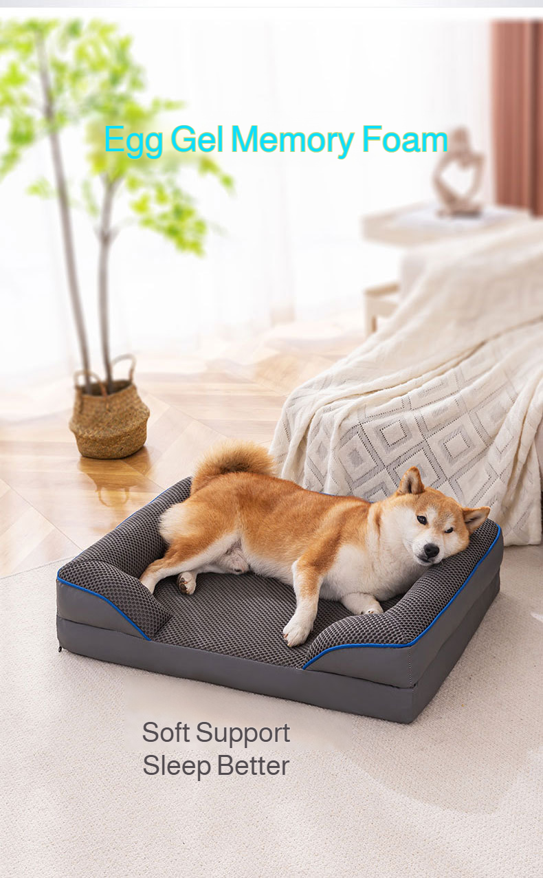 Winter Pet Dog Bed Sofa Deep Sleep Memory Foam Dog Bed Small Medium Large Square Thickened Warm Mat Kennel Dog Products