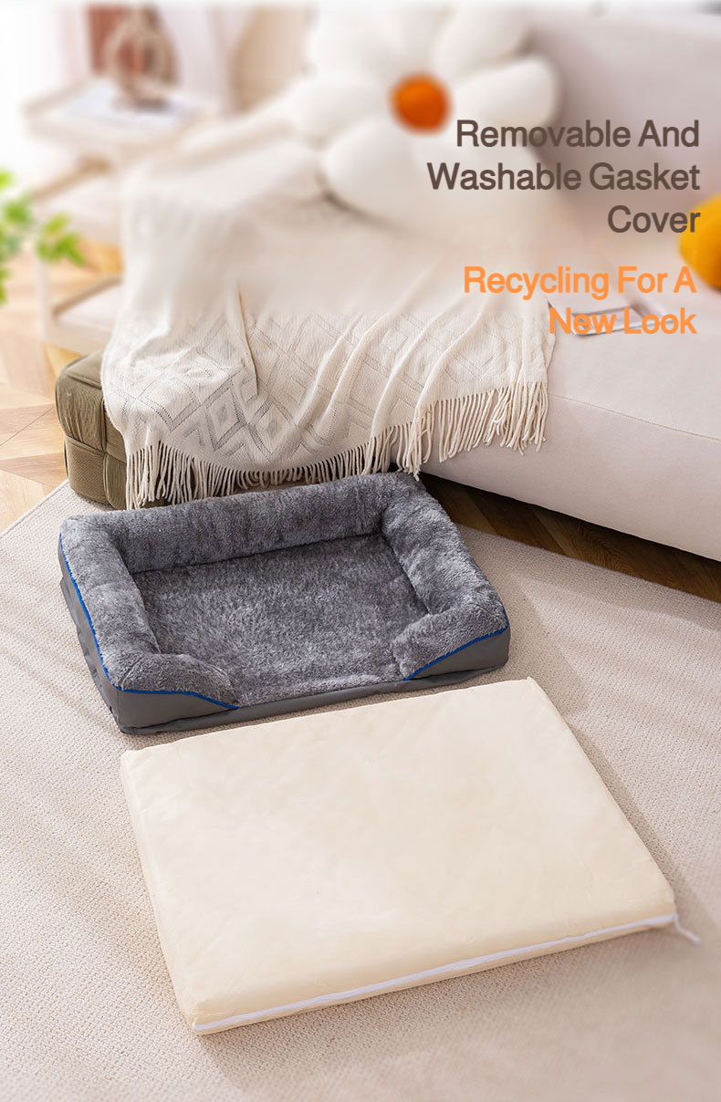 Winter Pet Dog Bed Sofa Deep Sleep Memory Foam Dog Bed Small Medium Large Square Thickened Warm Mat Kennel Dog Products