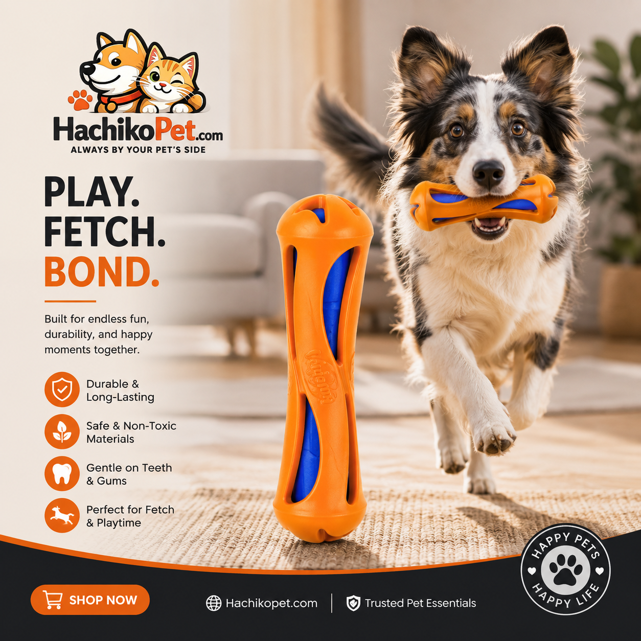 Floating Dog Water Toy – Interactive Fetch & Chew Stick
