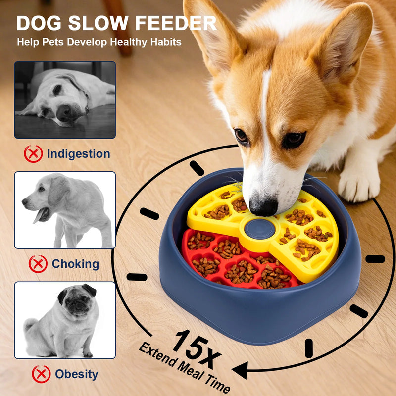 3-Layer Rotating Puzzle Pet Feeder