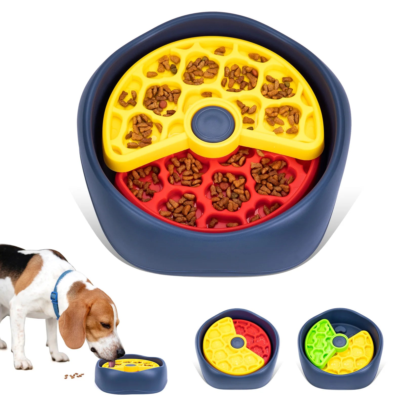 3-Layer Rotating Puzzle Pet Feeder
