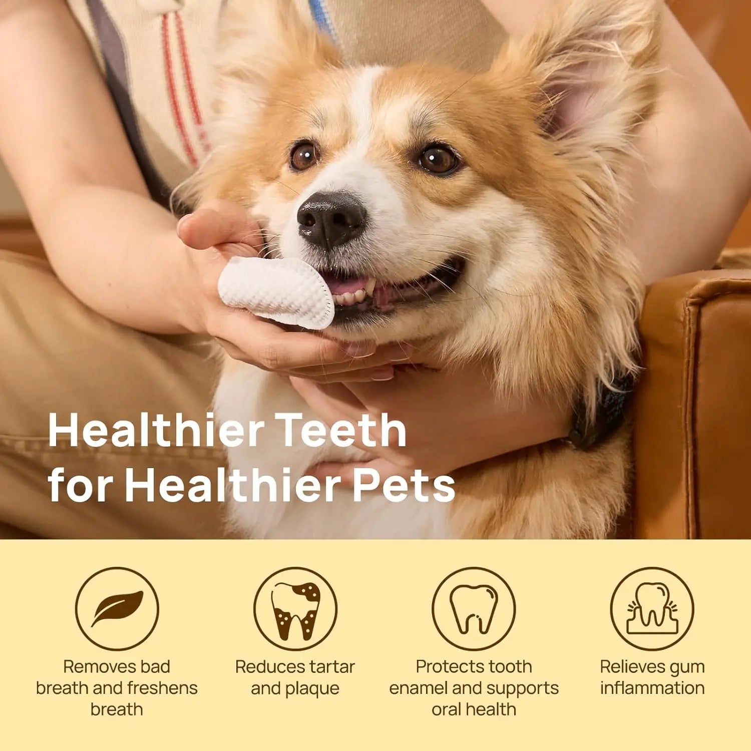 Fresh Breath Dental Wipes for Pets