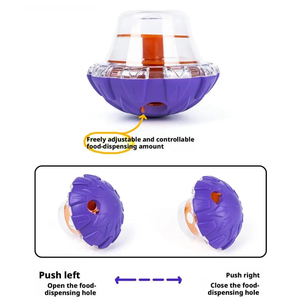 Pet Dog Fun Bowl Feeding Toys Dog Cat Shaking Leakage Food Ball Food Dispenser Tumbler Feeder Dog Leakage Toy Bowl 1pcs 2026 New