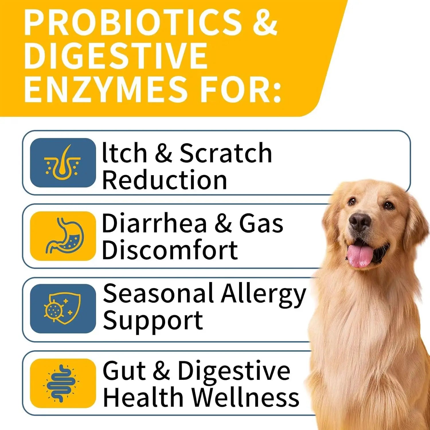 Dog Probiotics 120 Chews – Gut Health & Immune Support