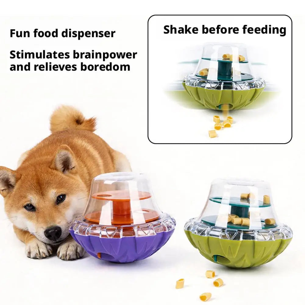 Pet Dog Fun Bowl Feeding Toys Dog Cat Shaking Leakage Food Ball Food Dispenser Tumbler Feeder Dog Leakage Toy Bowl 1pcs 2026 New