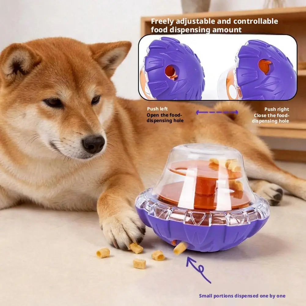 Pet Dog Fun Bowl Feeding Toys Dog Cat Shaking Leakage Food Ball Food Dispenser Tumbler Feeder Dog Leakage Toy Bowl 1pcs 2026 New