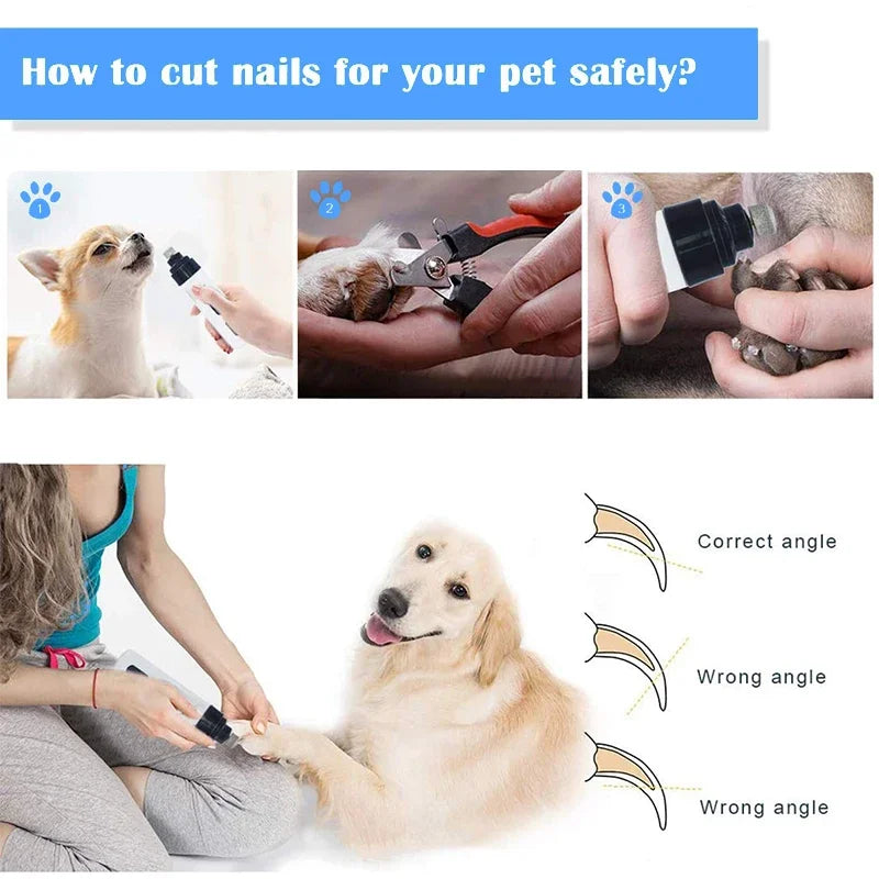 🏆 USB Rechargeable Dog Nail Grinder