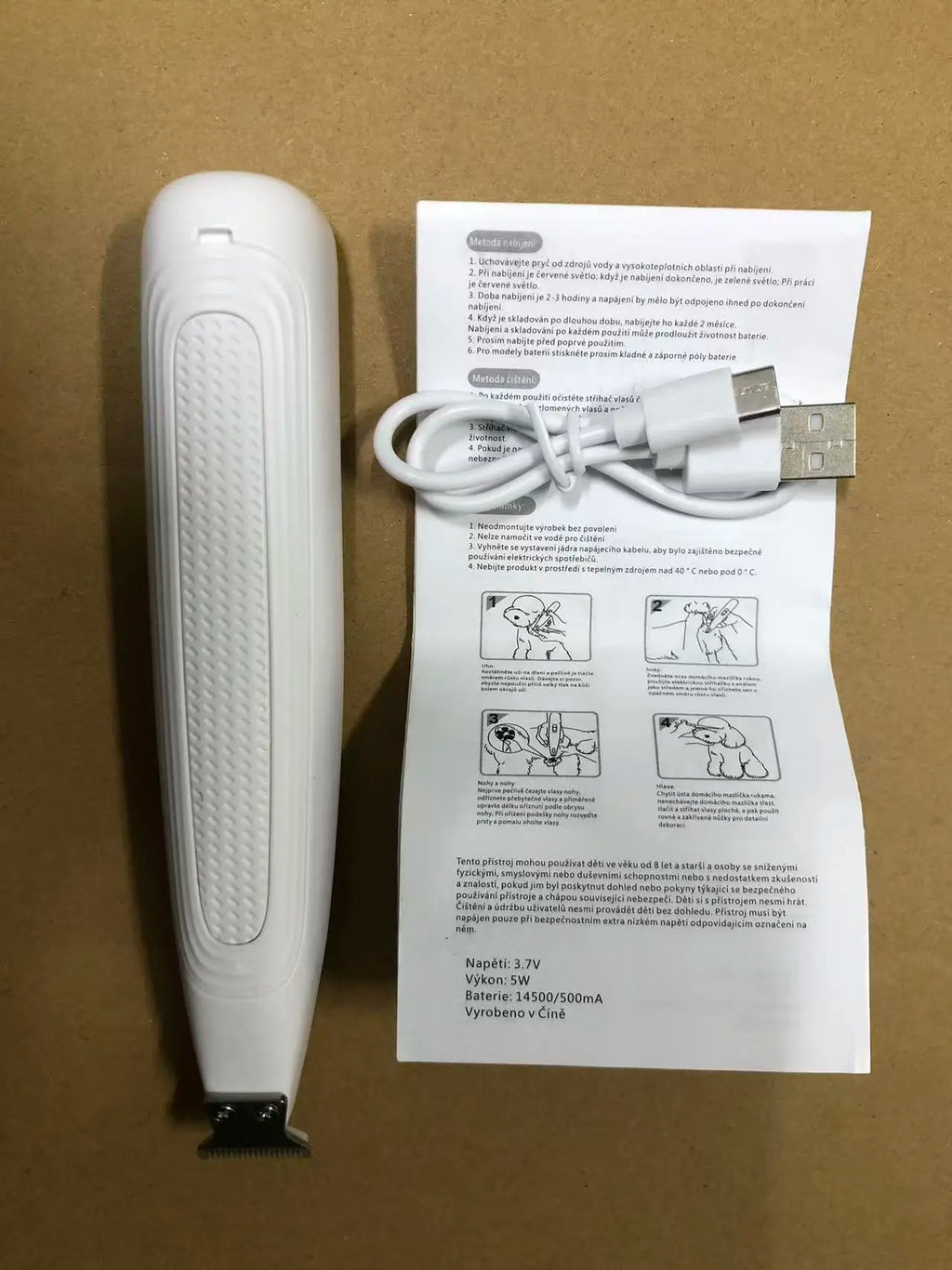 Professional Low Noise Cordless Pet Grooming Clippers LED LCD 18mm Wide Blade Pet Hair Trimmer for Paw Face Body Trimming