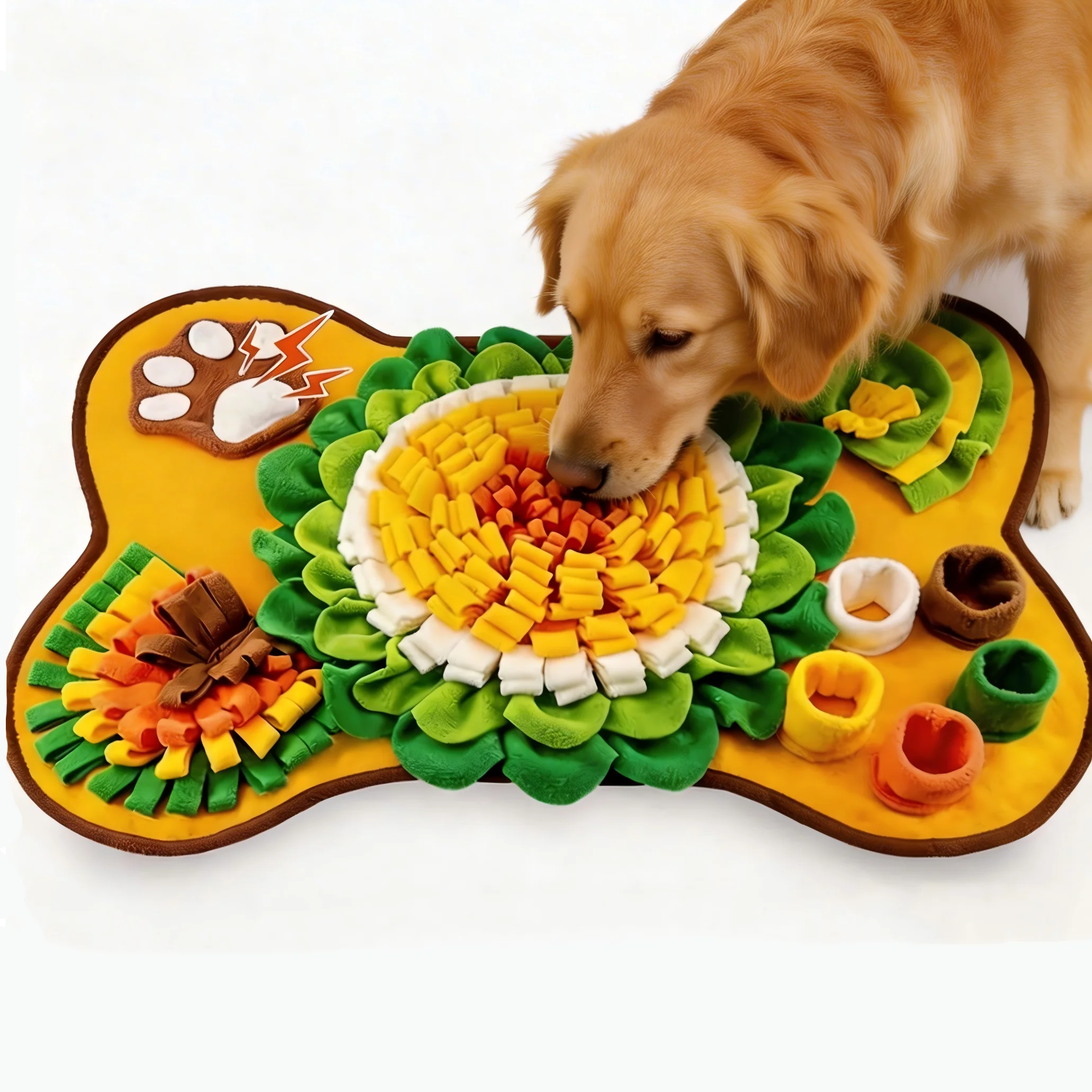 Interactive Dog Snuffle Mat – Slow Feeding & Treat Mat