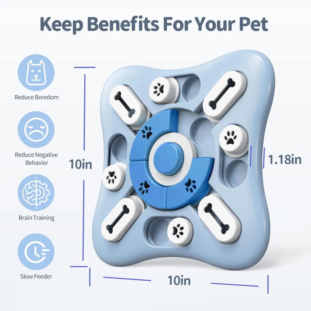 Interactive Slow Feeder Dog Puzzle Bowl