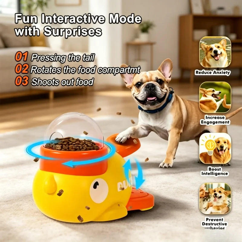 Little Yellow Duck Interactive Treat Dispenser Toy