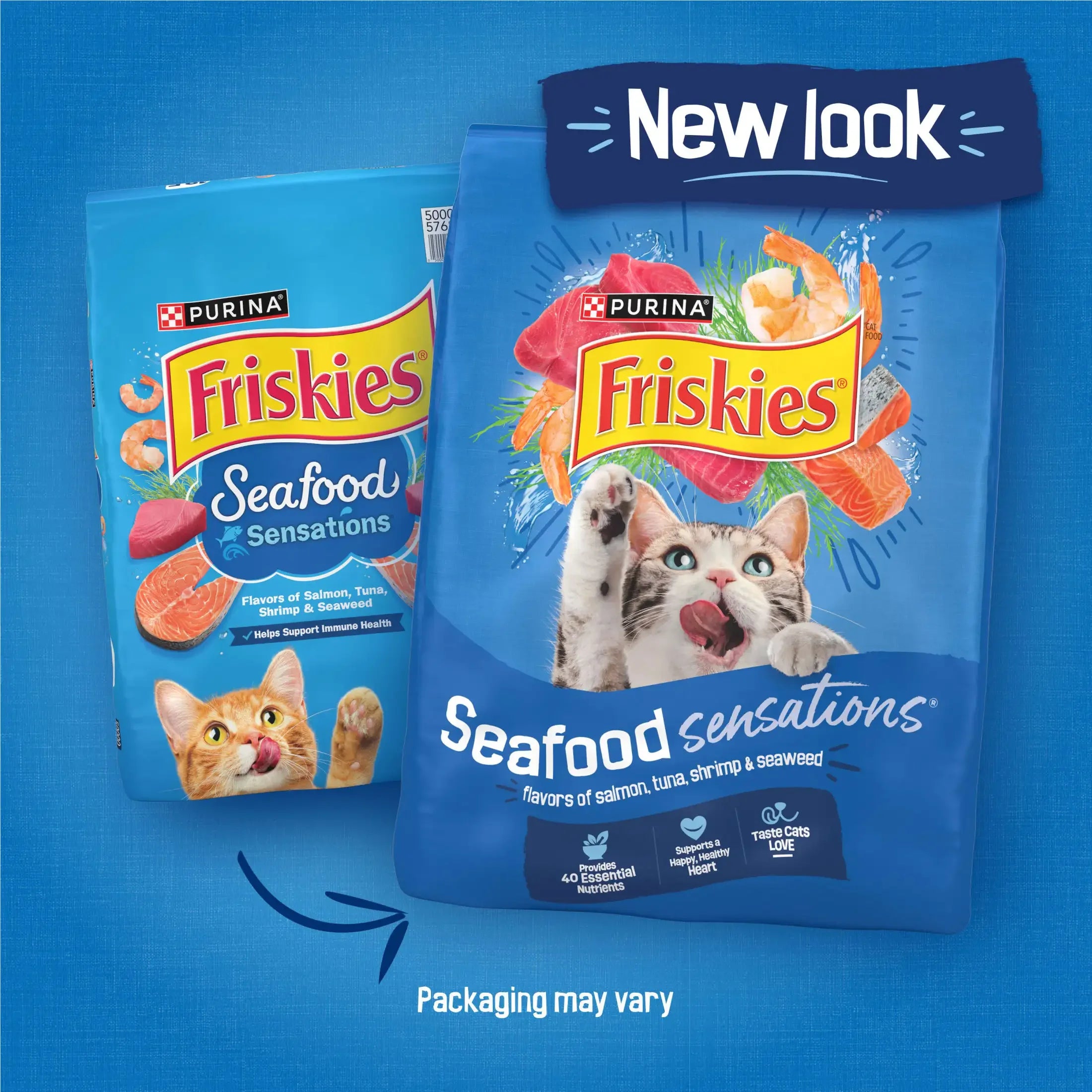 Purina Dry Cat Food Seafood Sensations With Salmon Tuna Shrimp Flavors 30 lb Bag