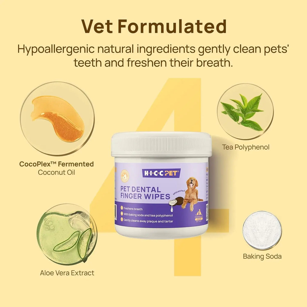 Fresh Breath Dental Wipes for Pets