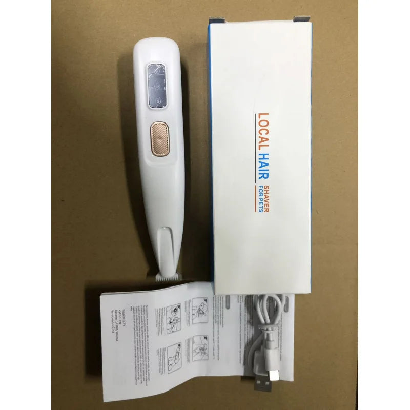 Professional Low Noise Cordless Pet Grooming Clippers LED LCD 18mm Wide Blade Pet Hair Trimmer for Paw Face Body Trimming