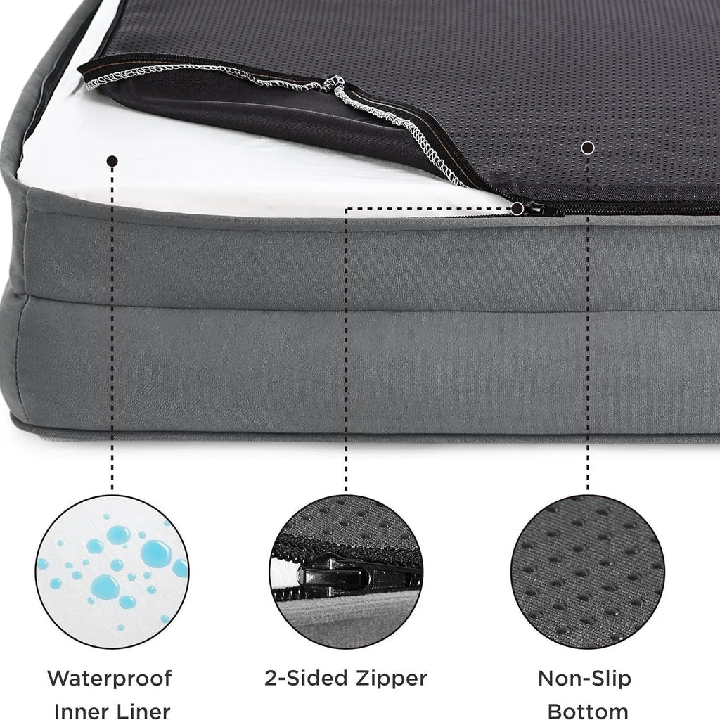 Winter Pet Dog Bed Sofa Deep Sleep Memory Foam Dog Bed Small Medium Large Square Thickened Warm Mat Kennel Dog Products