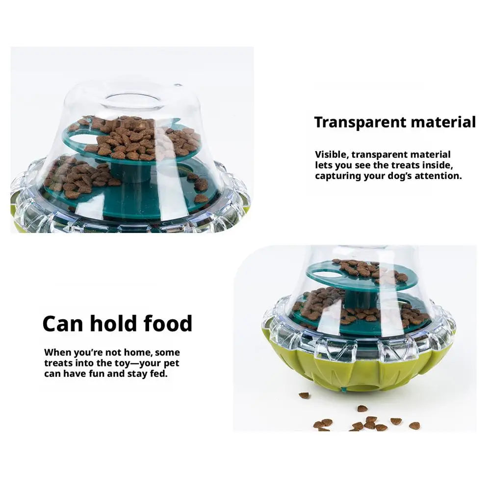 Pet Dog Fun Bowl Feeding Toys Dog Cat Shaking Leakage Food Ball Food Dispenser Tumbler Feeder Dog Leakage Toy Bowl 1pcs 2026 New