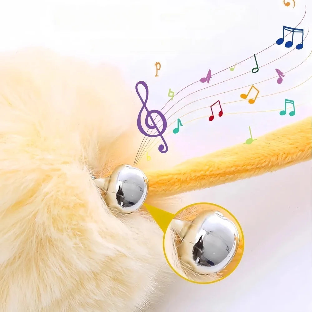 Interactive Suction Cup Cat Toy – Bunny Fur Teaser