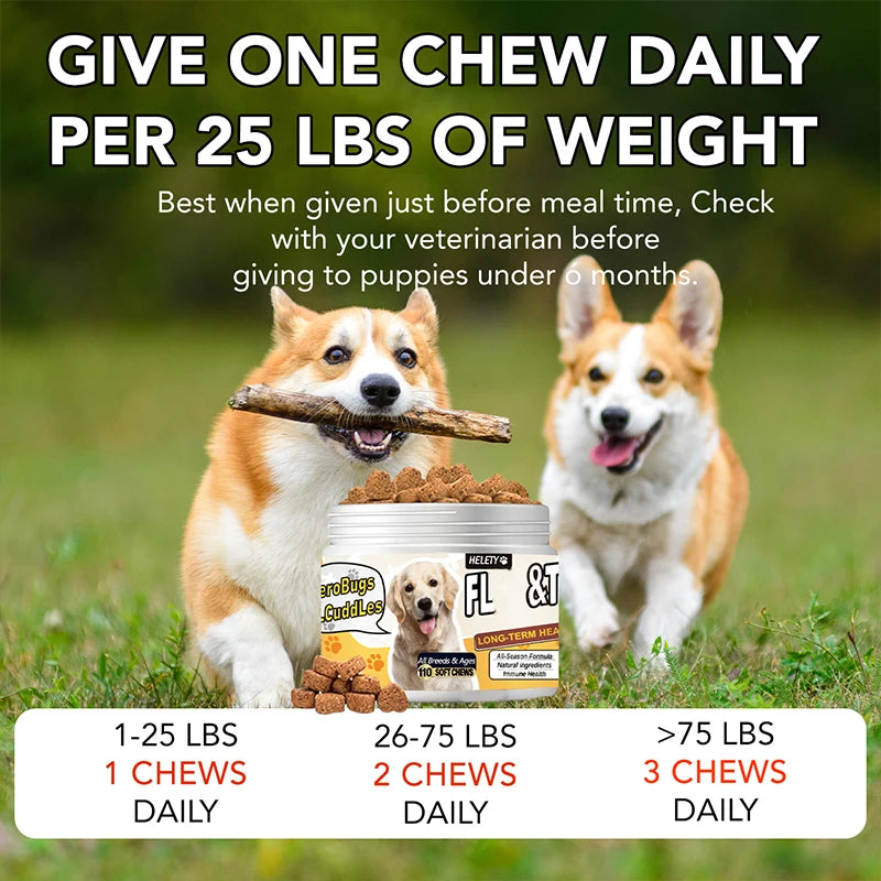 Flea & Tick Prevention Chews for Dogs