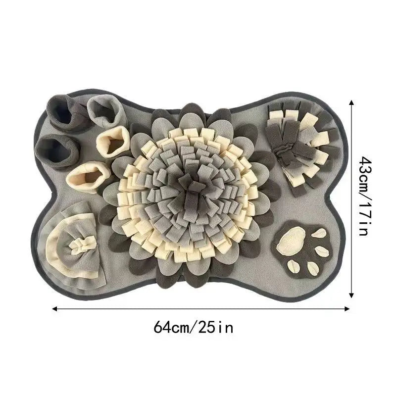 Interactive Dog Snuffle Mat – Slow Feeding & Treat Mat