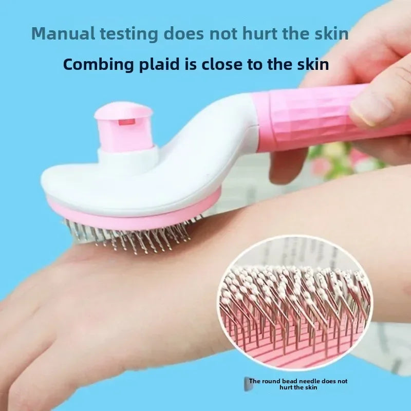 Stainless Steel Hair Remover Brush for Dogs and Cats Cats Pet Products Dog Grooming Equipment Cat Accessories Things Supplies