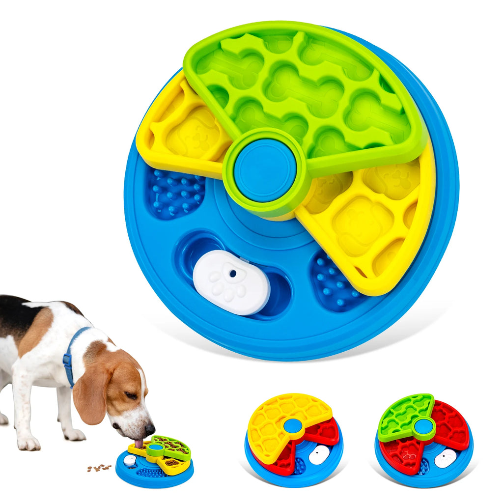 3-Layer Detachable Dog Slow Feeder Puzzle Bowl