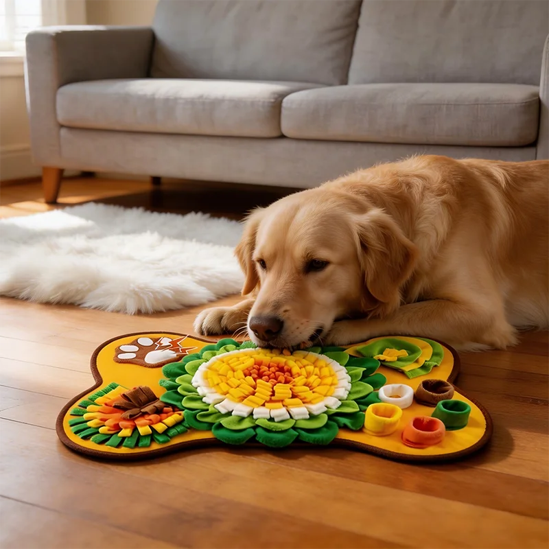 Interactive Dog Snuffle Mat – Slow Feeding & Treat Mat