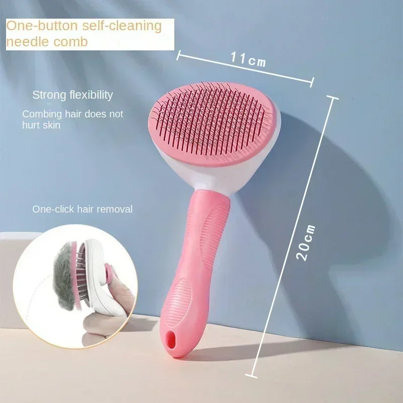 Stainless Steel Hair Remover Brush for Dogs and Cats Cats Pet Products Dog Grooming Equipment Cat Accessories Things Supplies