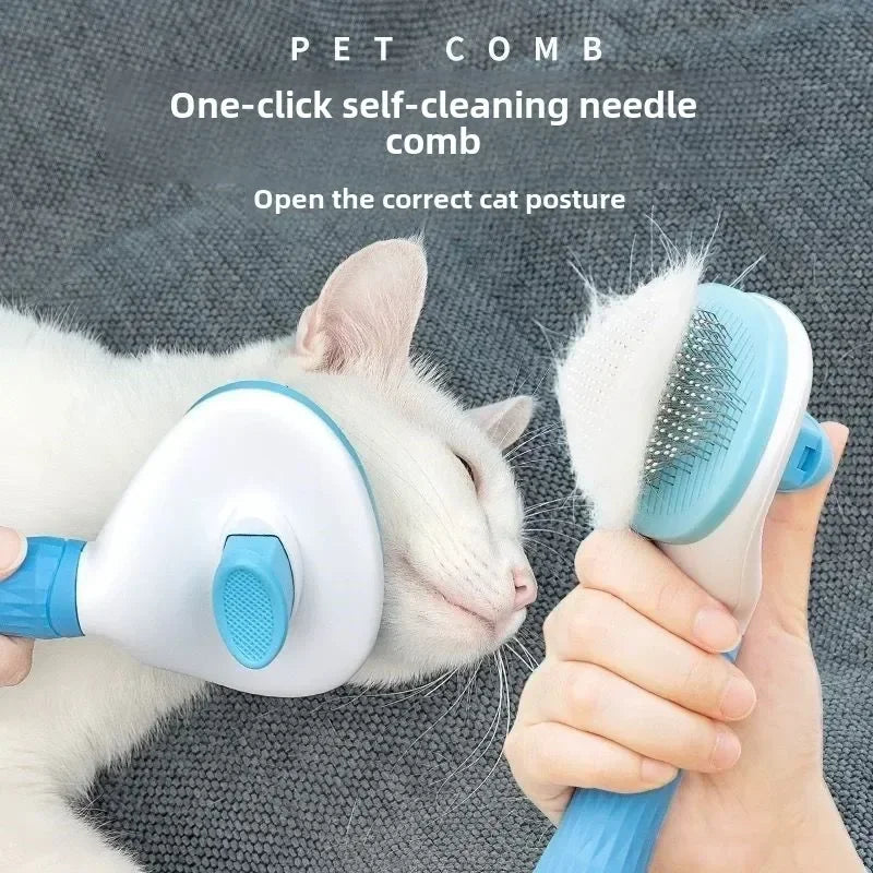 Stainless Steel Hair Remover Brush for Dogs and Cats Cats Pet Products Dog Grooming Equipment Cat Accessories Things Supplies