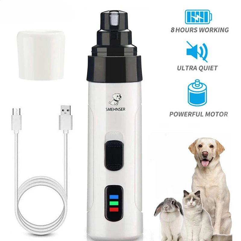 🏆 USB Rechargeable Dog Nail Grinder