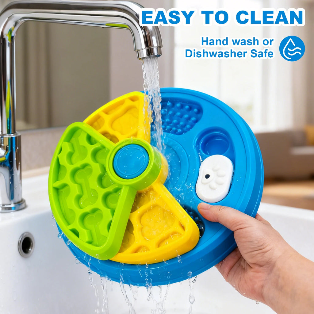 3-Layer Detachable Dog Slow Feeder Puzzle Bowl