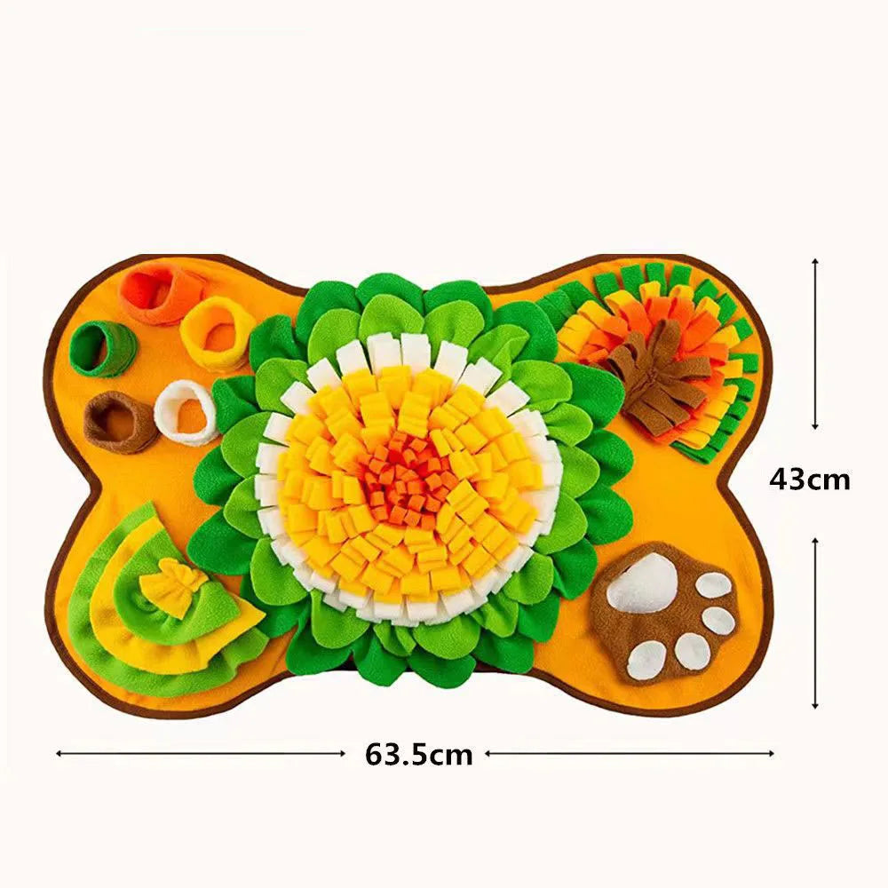 Interactive Dog Snuffle Mat – Slow Feeding & Treat Mat