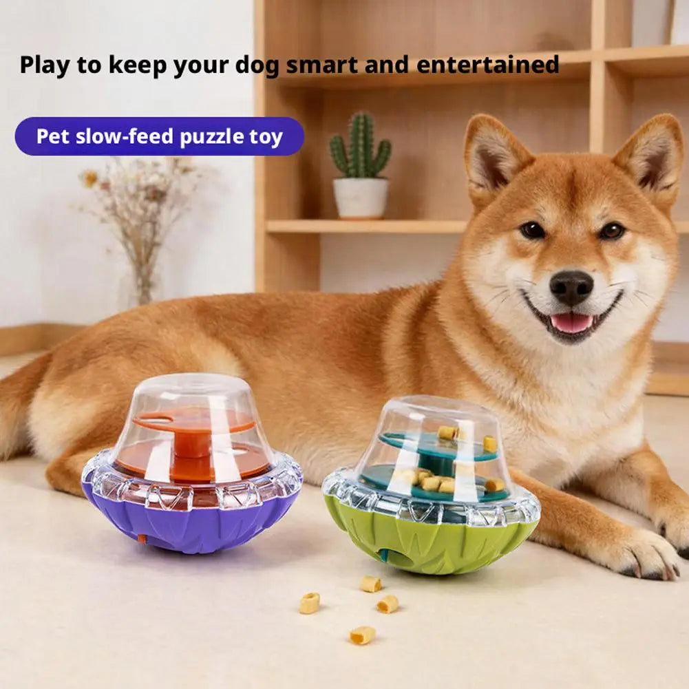 Pet Dog Fun Bowl Feeding Toys Dog Cat Shaking Leakage Food Ball Food Dispenser Tumbler Feeder Dog Leakage Toy Bowl 1pcs 2026 New