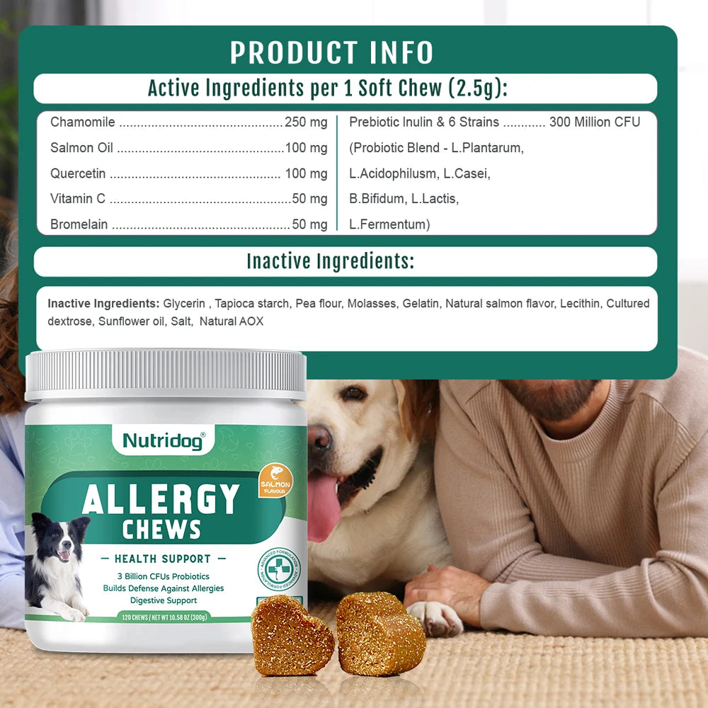 🏆 NUTRIDOG Dog Anti-Allergy Chews