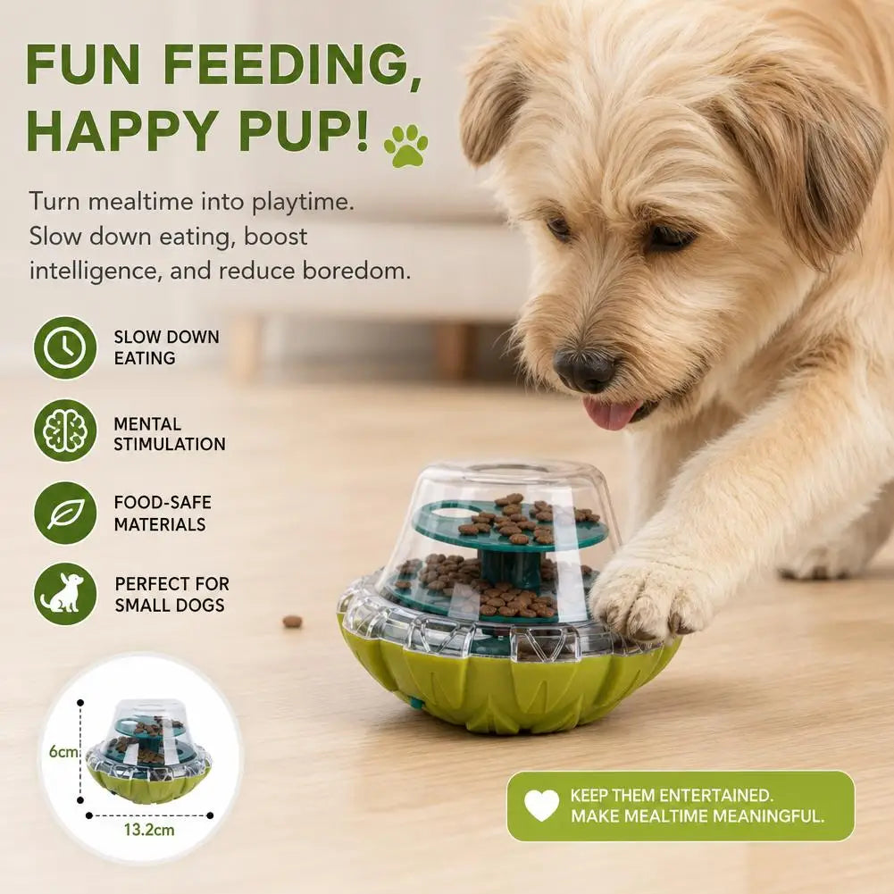 Pet Dog Fun Bowl Feeding Toys Dog Cat Shaking Leakage Food Ball Food Dispenser Tumbler Feeder Dog Leakage Toy Bowl 1pcs 2026 New