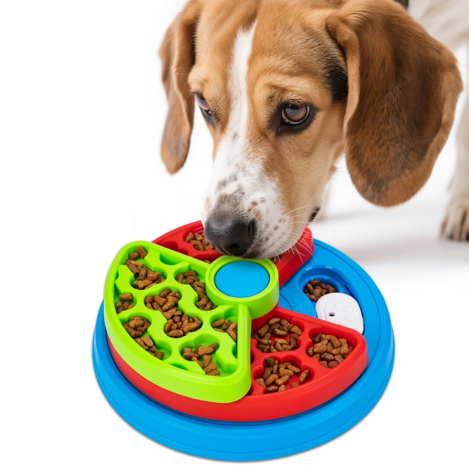 3-Layer Detachable Dog Slow Feeder Puzzle Bowl