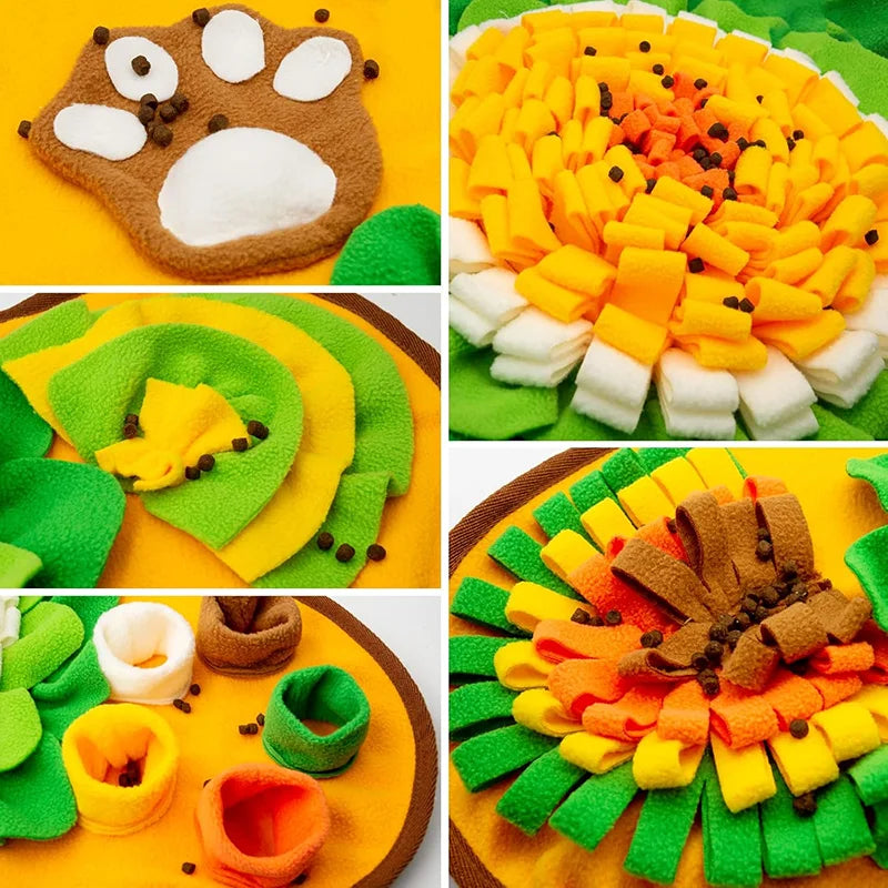Interactive Dog Snuffle Mat – Slow Feeding & Treat Mat