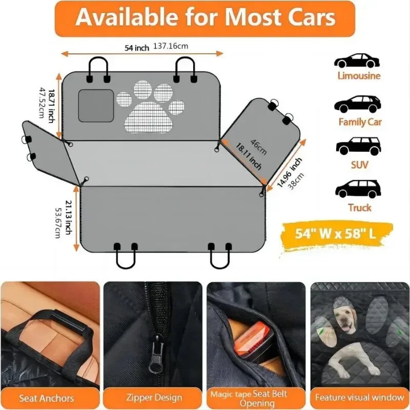 Waterproof Dog Car Seat Cover Hammock