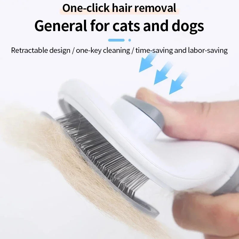 Stainless Steel Hair Remover Brush for Dogs and Cats Cats Pet Products Dog Grooming Equipment Cat Accessories Things Supplies