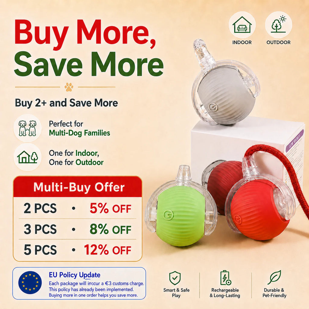 Smart Automatic Rolling Dog Ball – Rechargeable Interactive Toy
