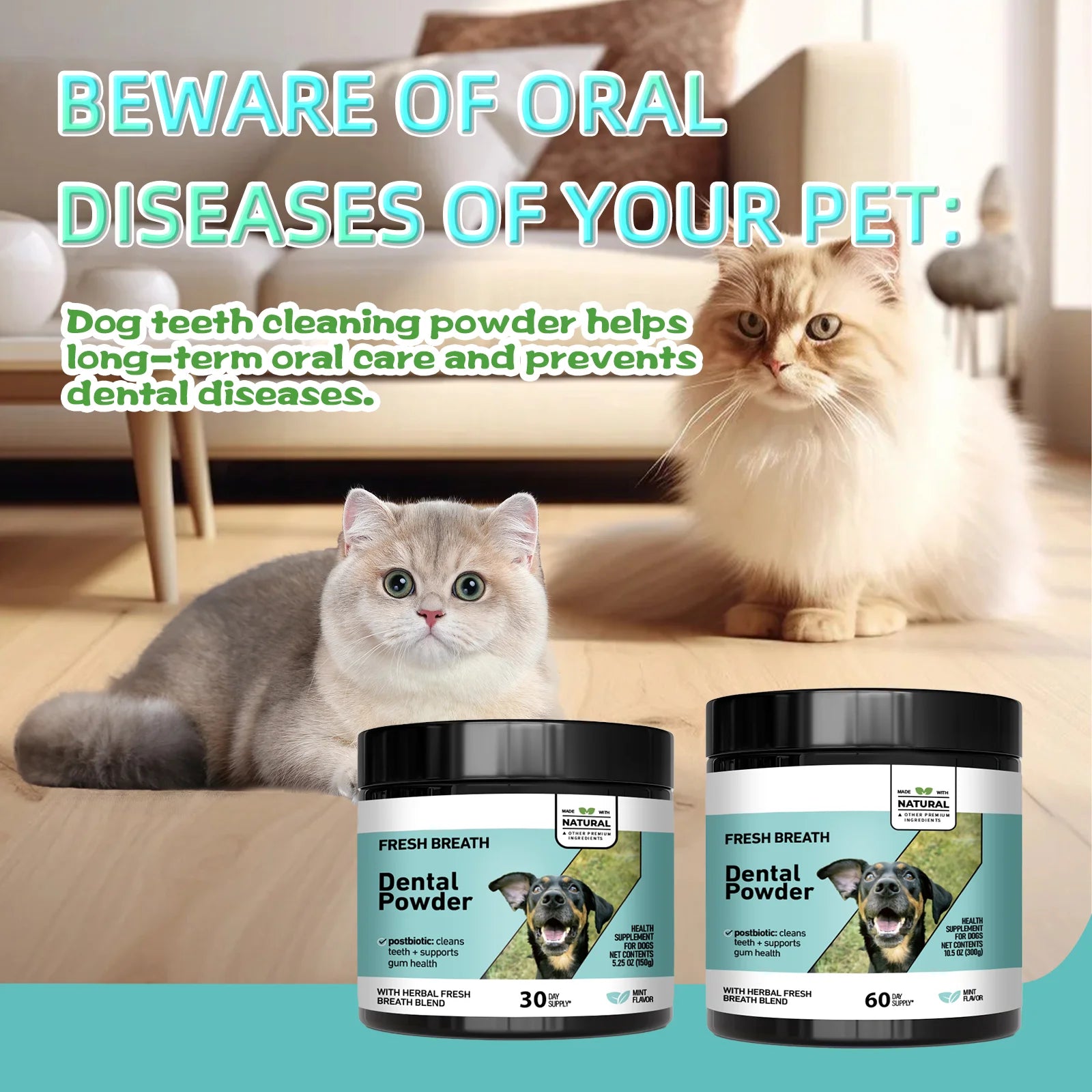 Pet Dental Cleaning Powder
