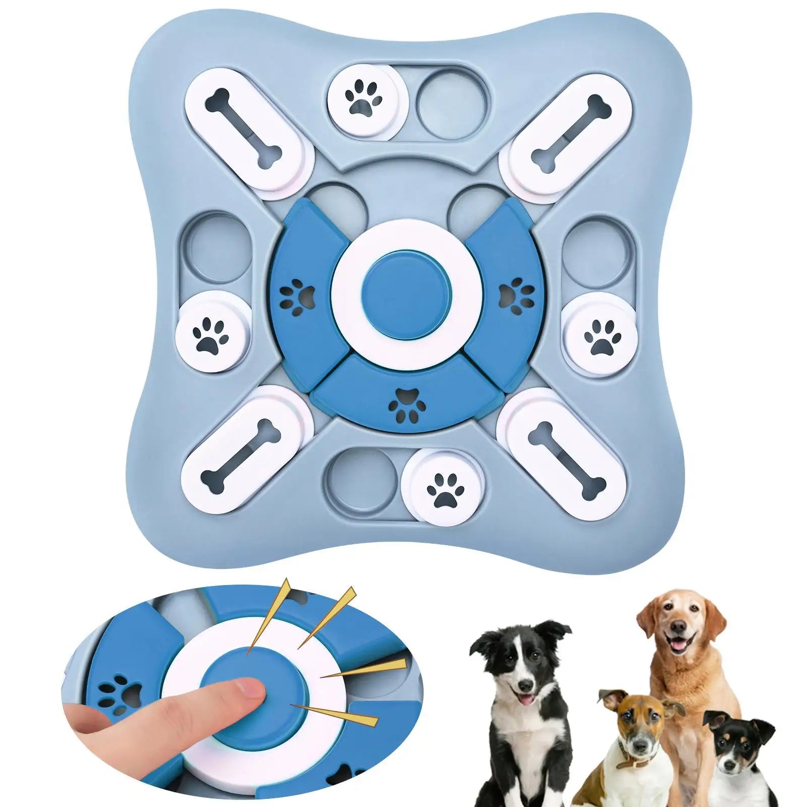 Interactive Slow Feeder Dog Puzzle Bowl