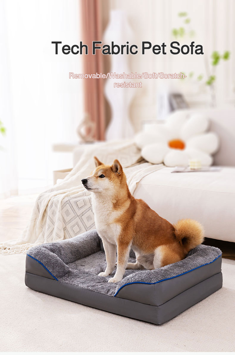 Winter Pet Dog Bed Sofa Deep Sleep Memory Foam Dog Bed Small Medium Large Square Thickened Warm Mat Kennel Dog Products